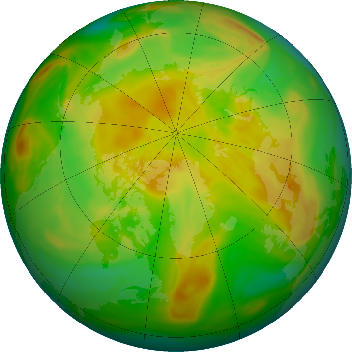 Arctic ozone map for 31 May 2006
